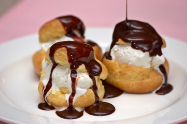 Profiteroles dessert at Asian Palace