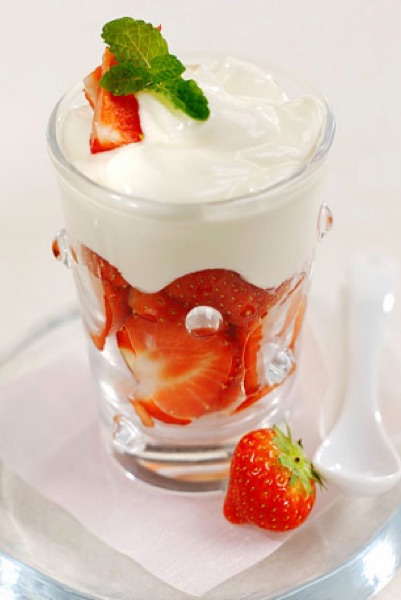 Yaourt aux Fruits dessert at Asian Palace